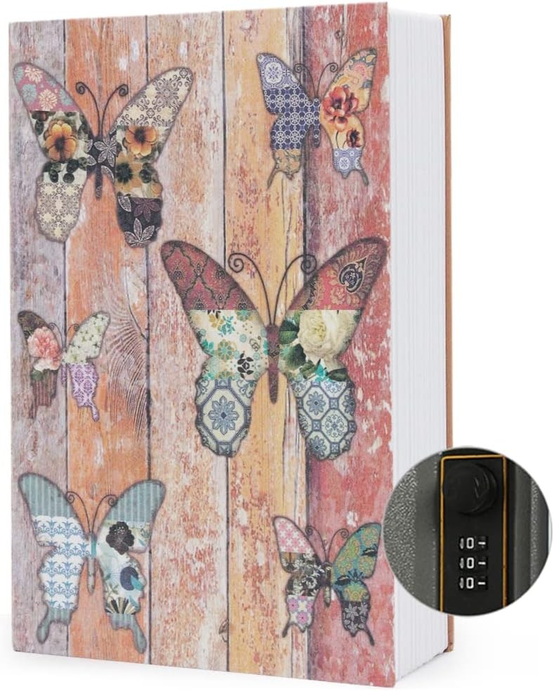 Diversion Book Safe with Security Combination Lock - Hidden Storage Box