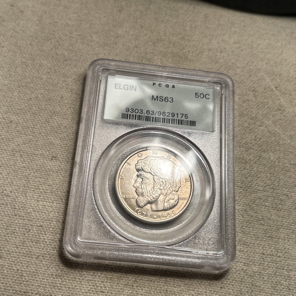 BU 1936 Elgin Half Dollar PCGS MS63