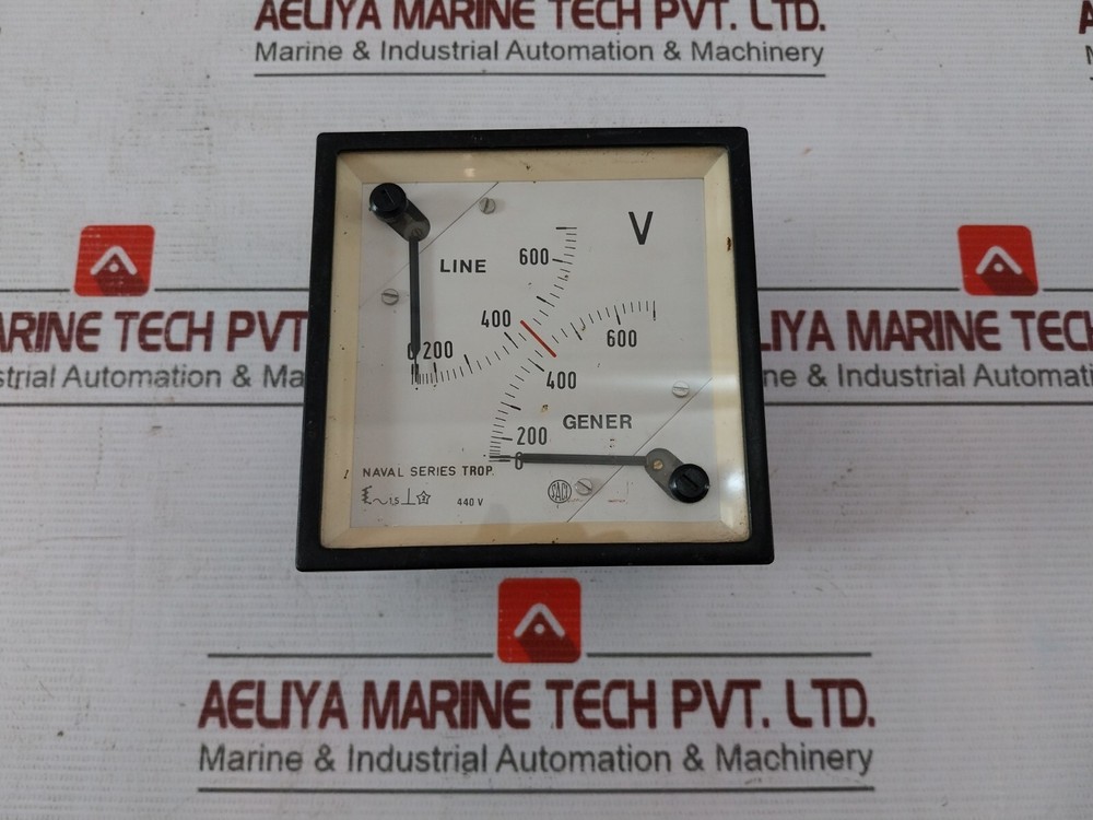 SACI 440V Double Analog Voltmeter 0-700V