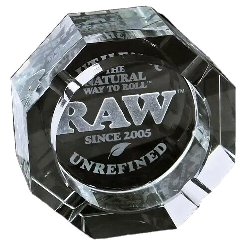 RAW Lead Free Crystal Glass Ashtray