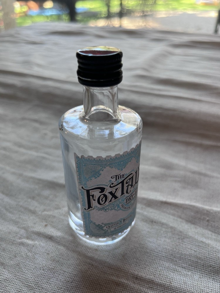 Empty mini Foxtail Gin Glass bottle 5cl