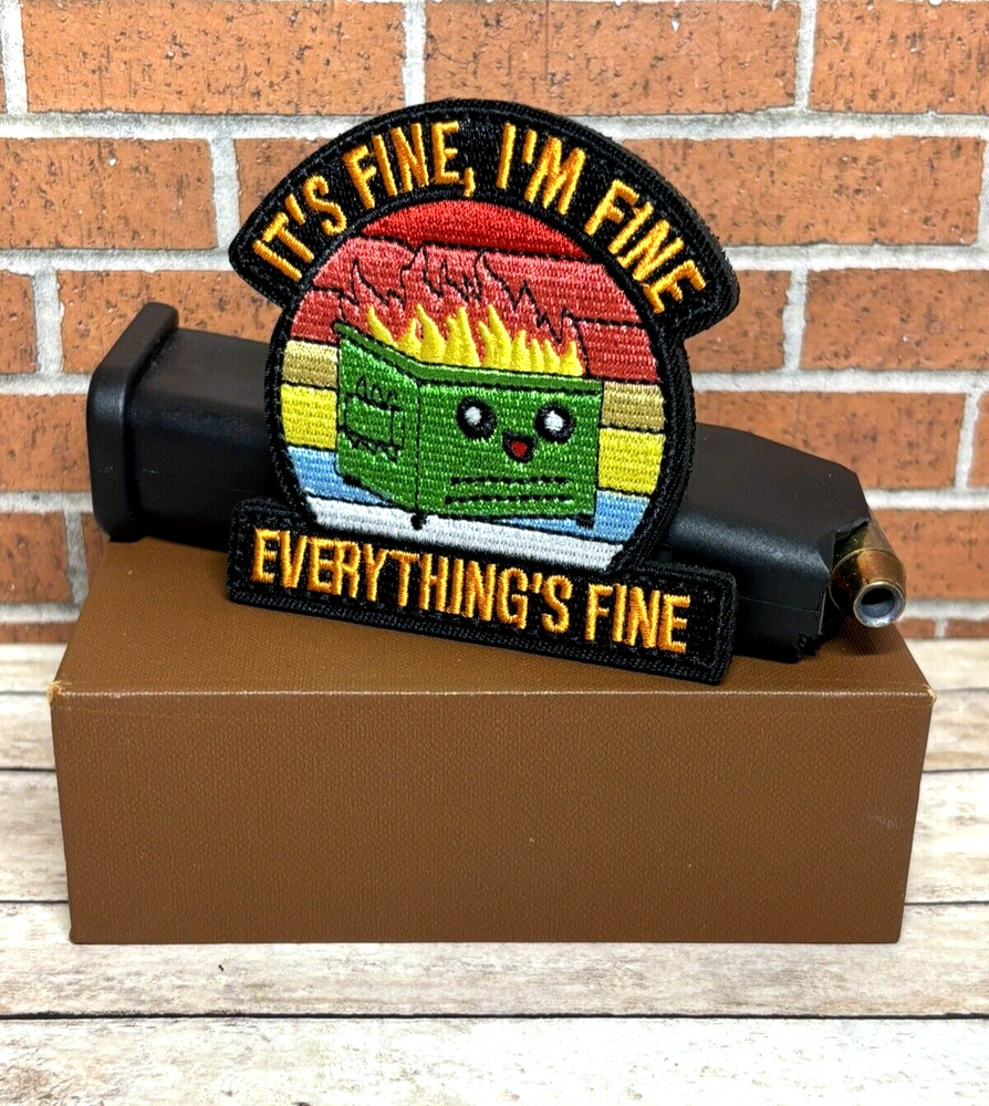 Tactical Morale Patch - It's Fine I'm Fine Patch - Everything is Fine Patch