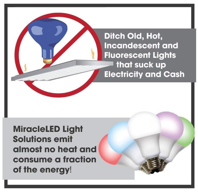 NEW 4 PACK! Miracle LED 6FT Single Socket Indoor Grow String Light w/ Bulb Kit