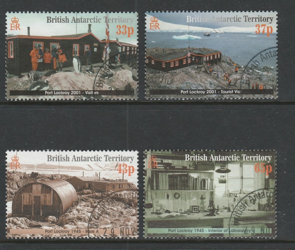 British Antarctic Territory 2001 Port Lockroy Base set SG 329-332 Fine used.