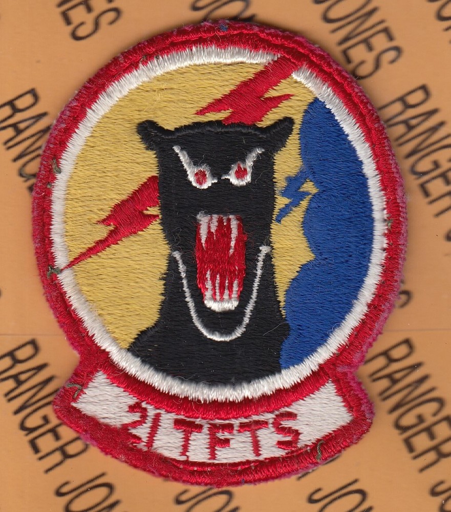 USAF Air Force 21st Tactical Fighter Training Sq TFTS ~3.5" patch c/e
