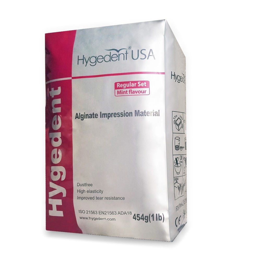 6 x Hygedent Chromatic Dental Regular Set Mint  Impression Alginate