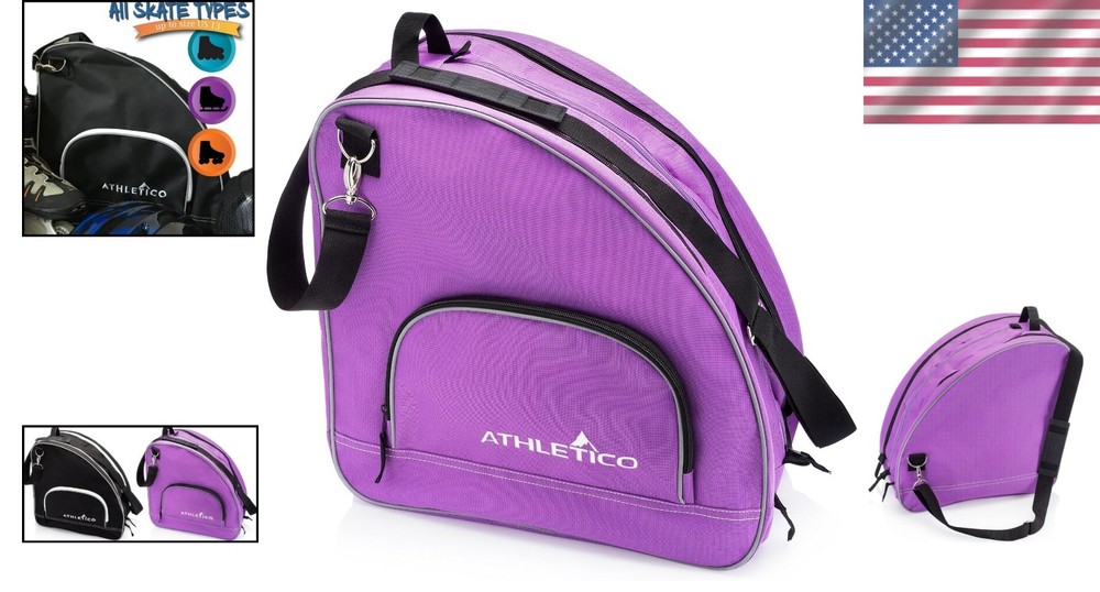 Multi-Function Skate Bag - Stylish Purple with Adjustable Shoulder Strap for Men