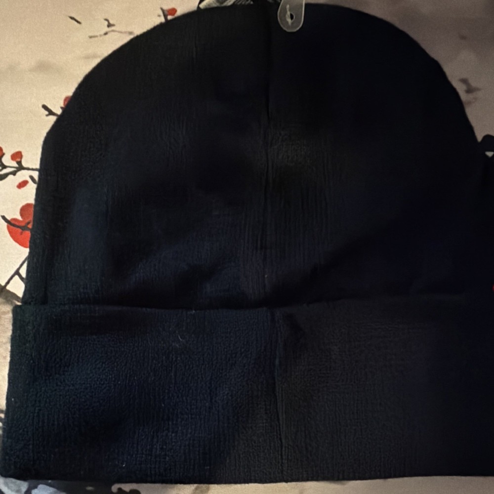 Venom Black Knit Beanie Hat with Character Face Design