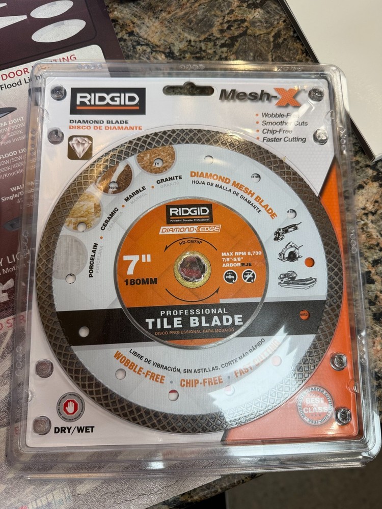 Ridgid Diamond Blade 7" HD-CM70P