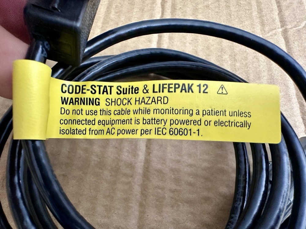 Physio Control Lifepak 12 Cable CODE-STAT & LIFEPAK 12