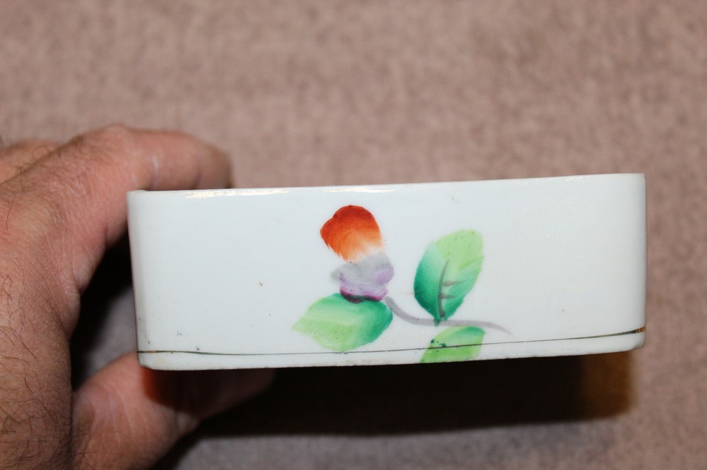 Original WW2 U.S. Occupied Japan Ceramic Three Piece Cigarette Box & Ashtray Set