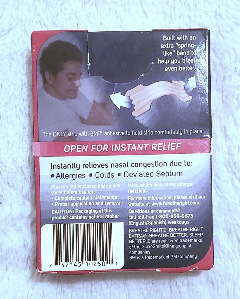 Breathe Right Extra Nasal Strips - 10 Strips