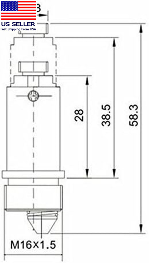 5 X Basin Sink Clicker Pop up Bolt Basin Waste Easy Pop up Click Clack Plug Bolt