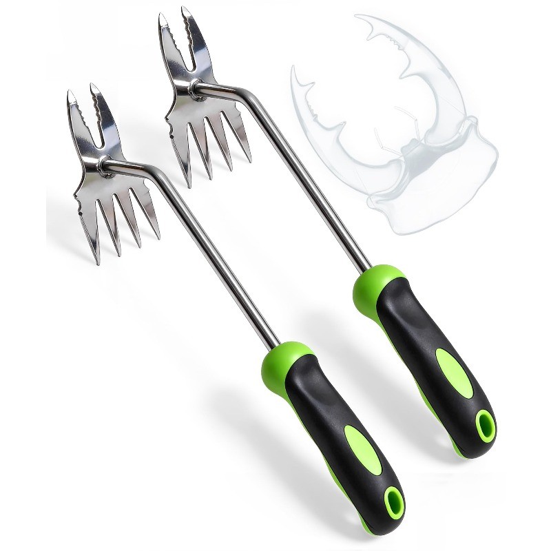 2pc Hand Weeder Tool Heavy Duty Stand Up Weed Puller Rooted Out
