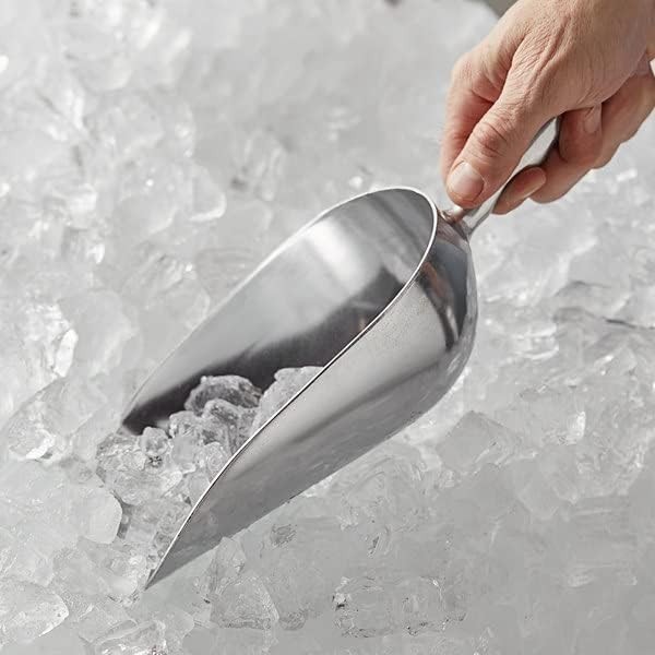 Versatile 38oz Aluminum Kitchen Scoop with Comfortable Grip - Dishwasher Safe