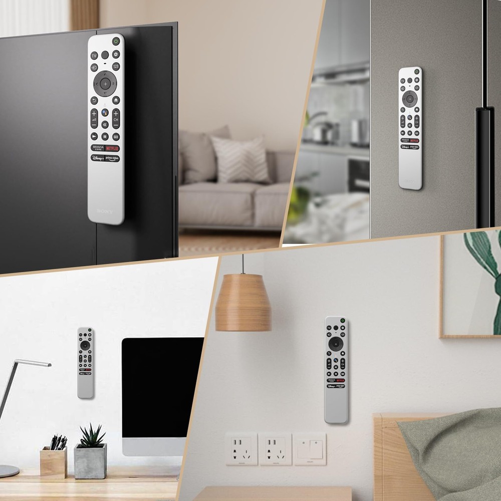 6 Set Self Adhesive Wall Mount Controller Hook Remote Control Holder