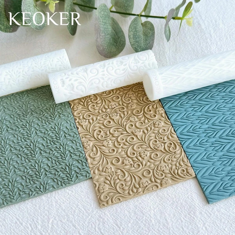 Polymer Clay Texture Roller - Great for Making Earrings, like Texture Sheets, Wo
