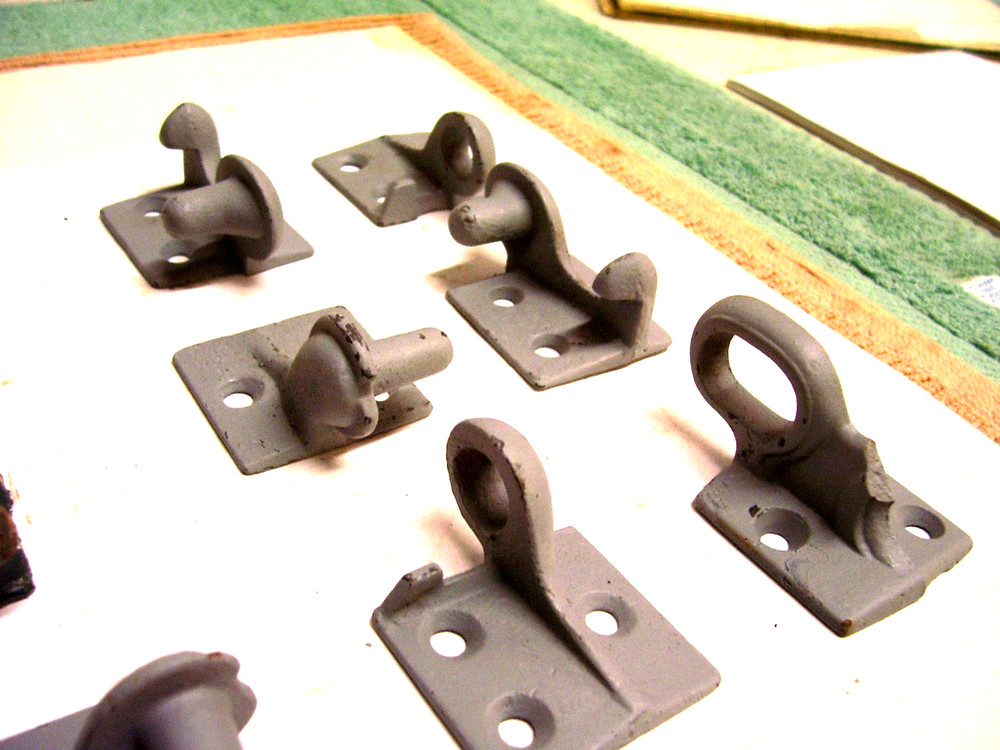 Vintage Old Architectural Cast Iron Shutter Hardware