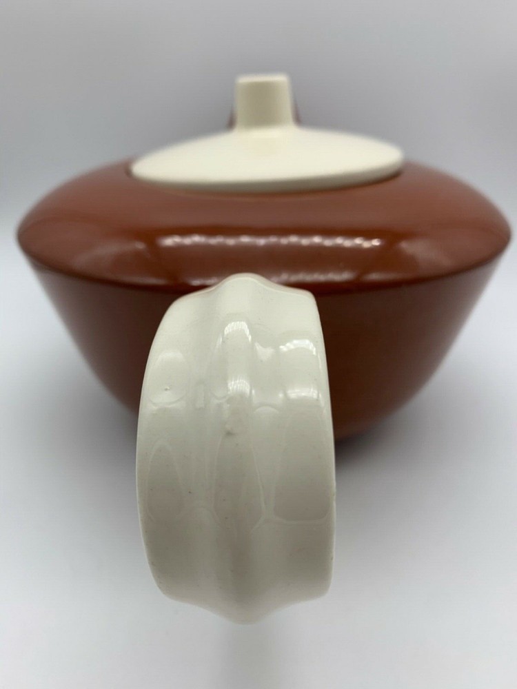 HOMER LAUGHLIN SUNTONE BROWN TEAPOT