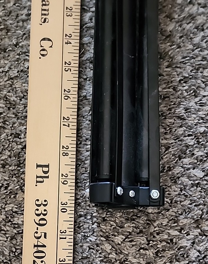 LS Light Stand Black Adjustable 2 Height Tiers Lightweight