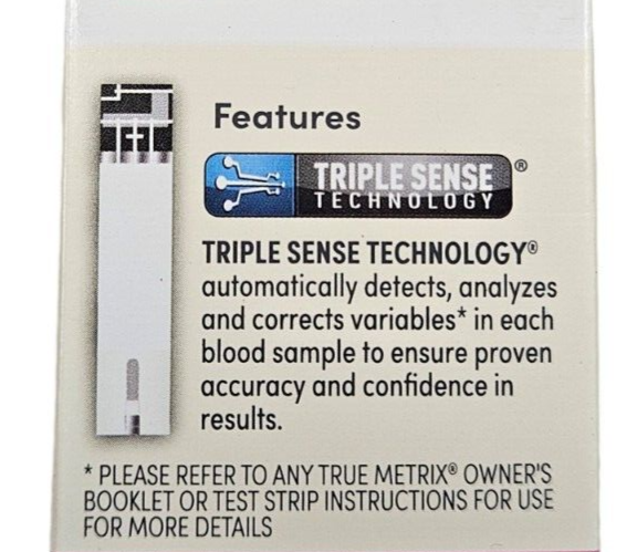 F&T Glucose Test Strips True Metrix 50ct ( 2 pack ) 100 strips total ^