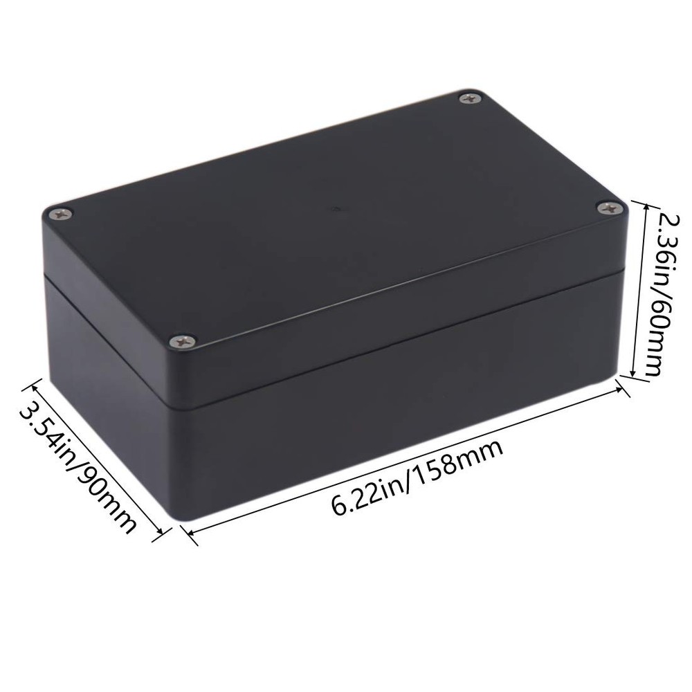 Project Box IP65 Waterproof Junction Box ABS Plastic Black Electrical Boxes DIY