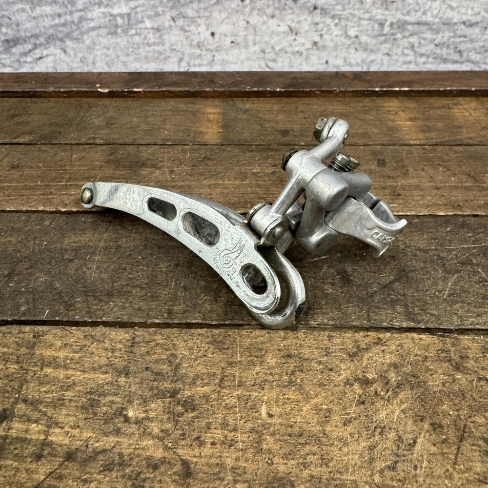 Vintage Campagnolo Record Front Derailleur Clamp On 28.6 Bottom Pull Double Road