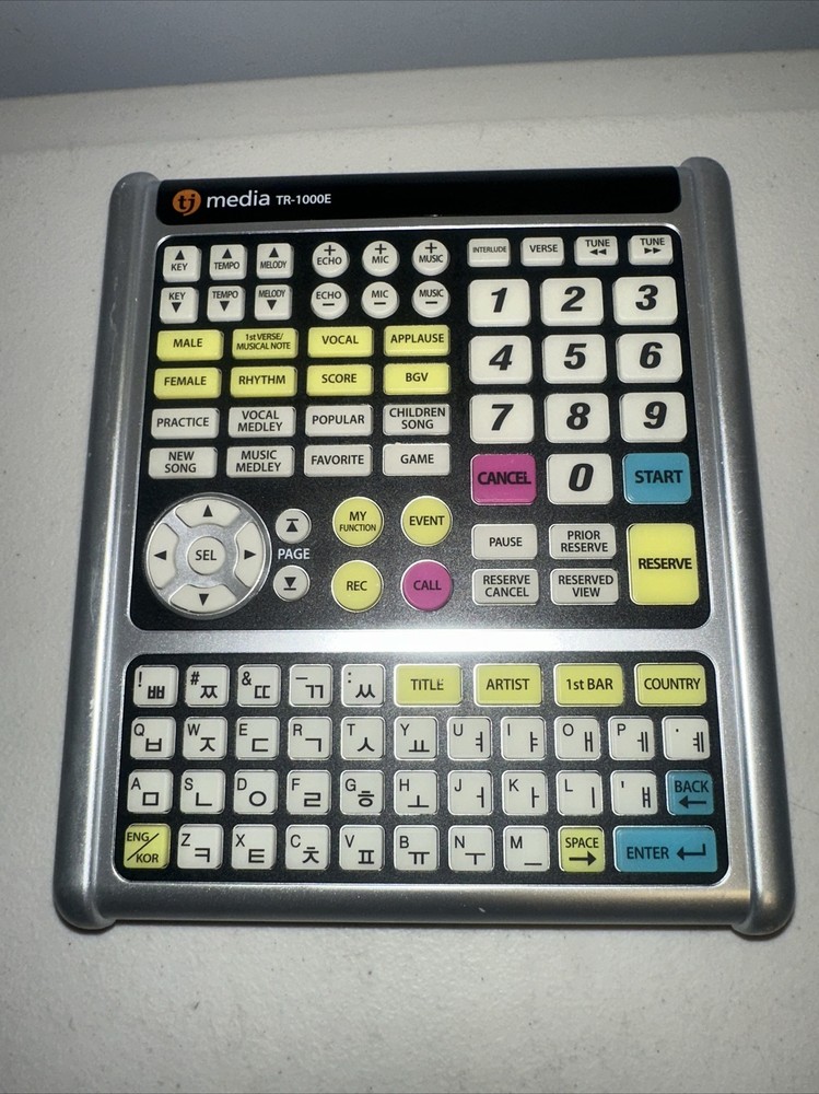 TJ Taijin Media Karaoke Machine Remote Controller TR-1000E