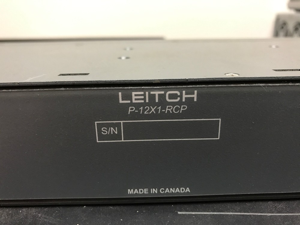 LEITCH HARRIS RCP-12x1-P CONTROL PANEL P12X1-RCP