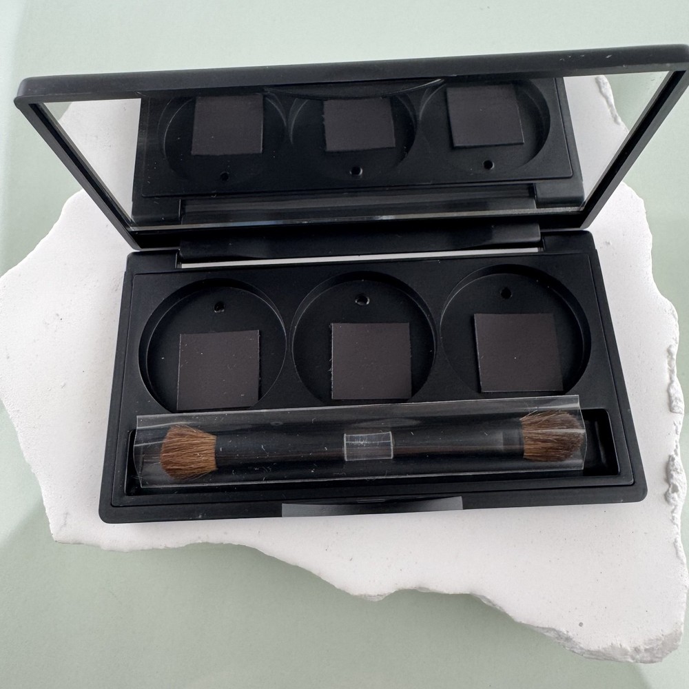 Mineral Eye Shadow Empty Mirror Compact Include a Dual End Brush