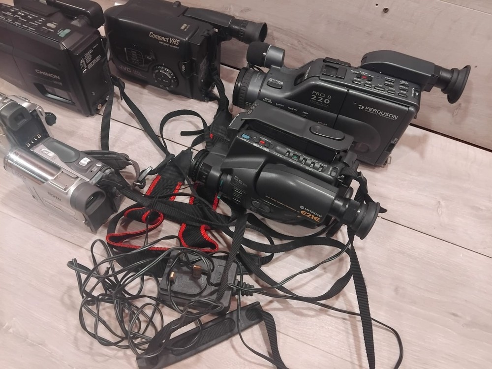 Video Camera Bundle JVC Panasonic Ferguson Hitachi UNTESTED For parts No returns