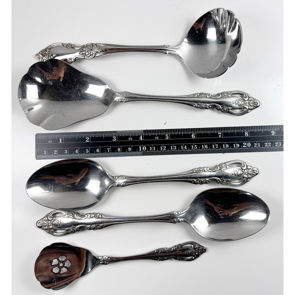 Oneida BRAHMS Community Stainless Flatware Hostess Serving 5 pc Mixed Lot