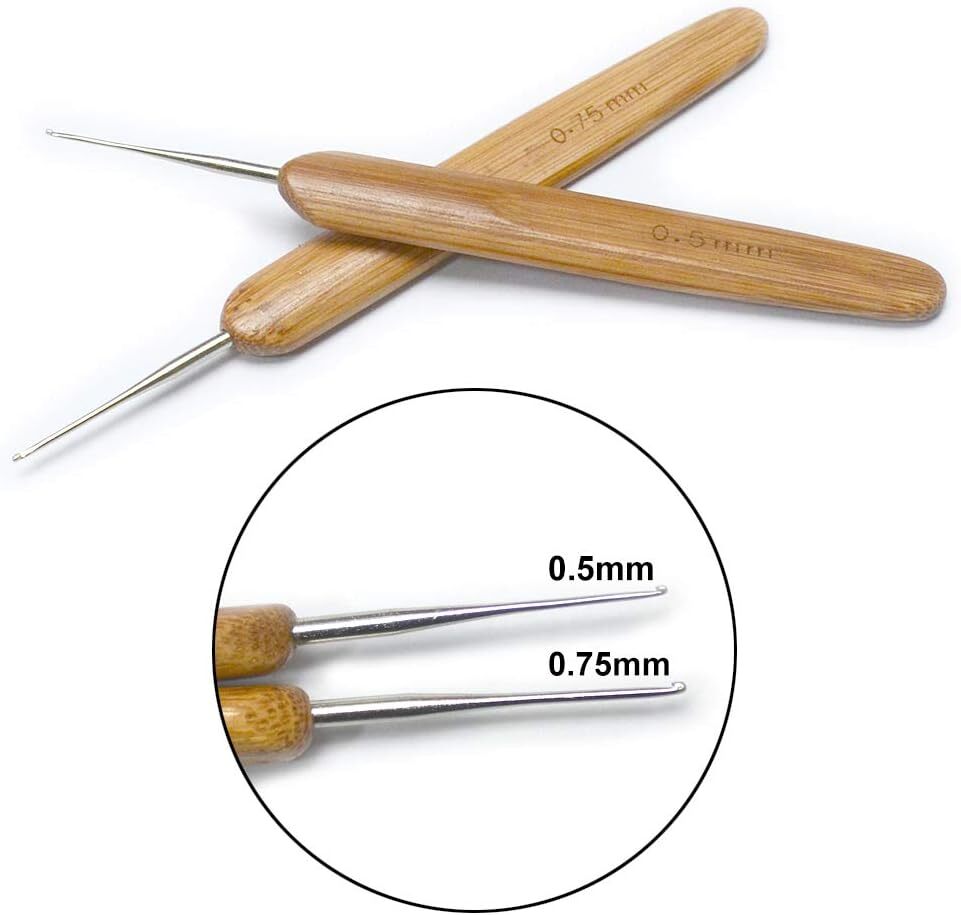 9PCS Dreadlock Crochet Needle Dreadlocks Crochet Hook for Hair Dreadlock Tool