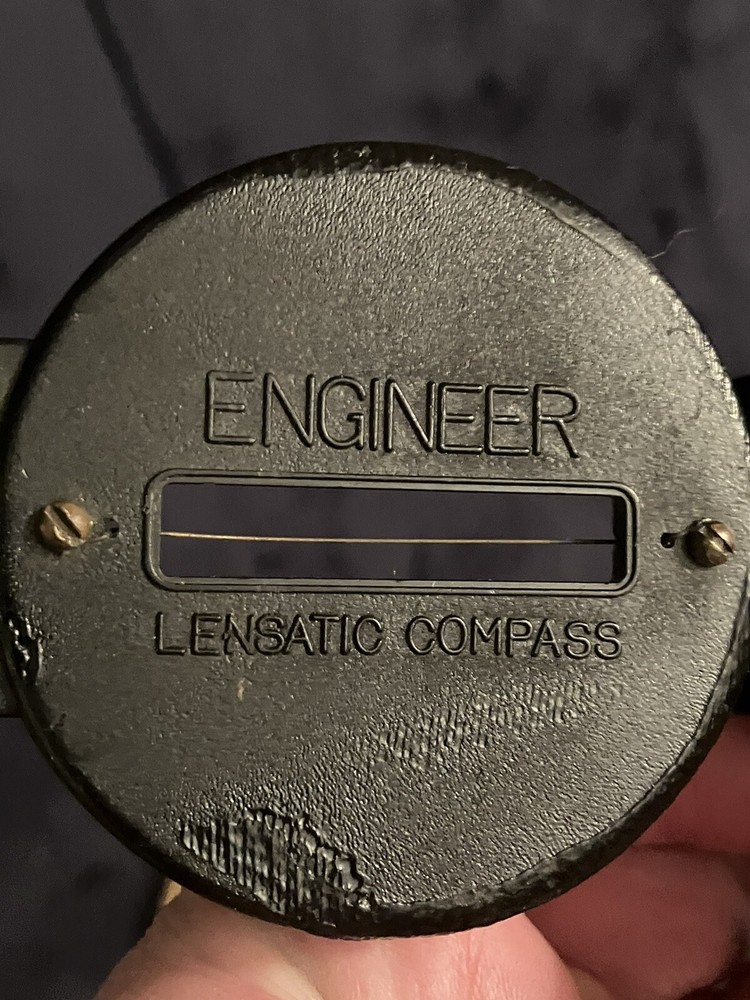 ENGINEER LENSATIC COMPASS Works great! See photos!