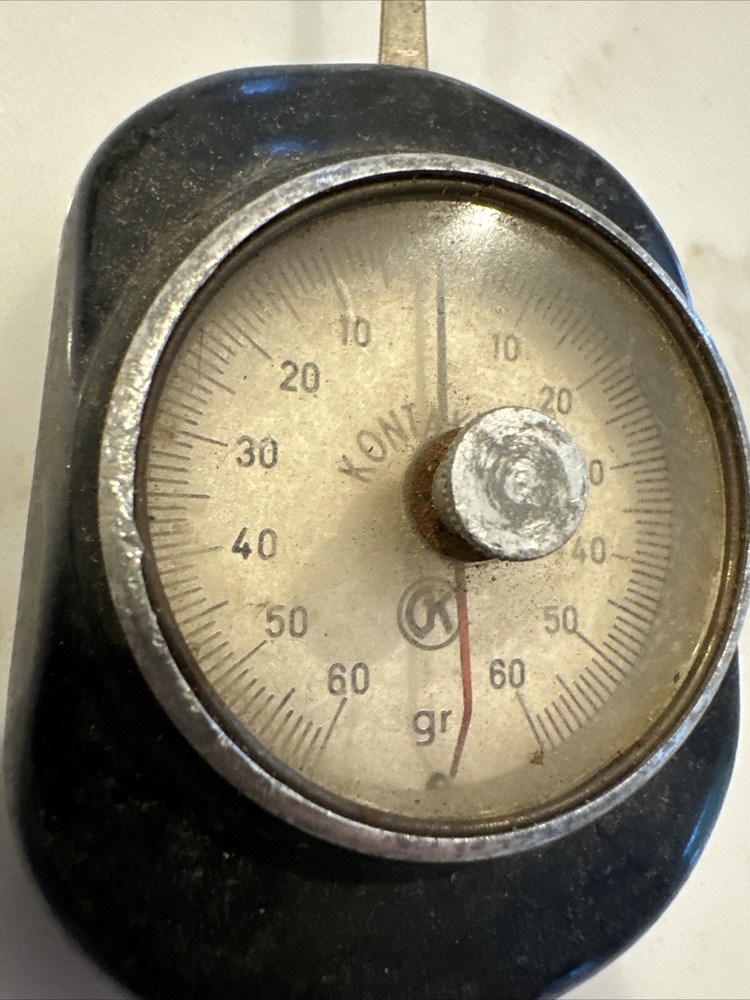 Kontaktor 60 Gram Dial Dynamometer - Force/Tension Gage - West Germany