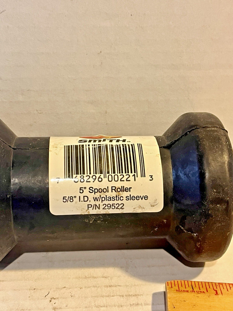 5" Black Boat Trailer Spool/Keel Roller, new