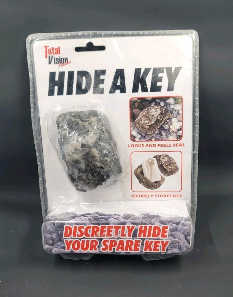 Total Vision Hide a Spare Key Realistic Looking & Feeling ROCK ~ NEW