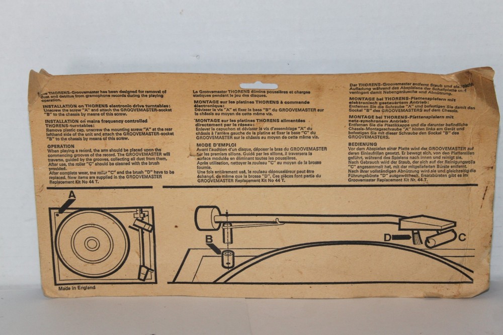 Thorens Super Groovemaster Replacement Record Head