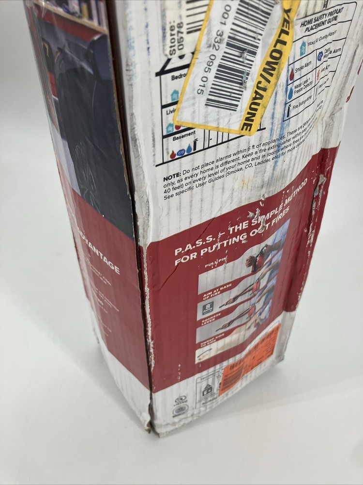 Kidde Garage Workshop Single Use Fire Extinguisher, White FX340GW-2