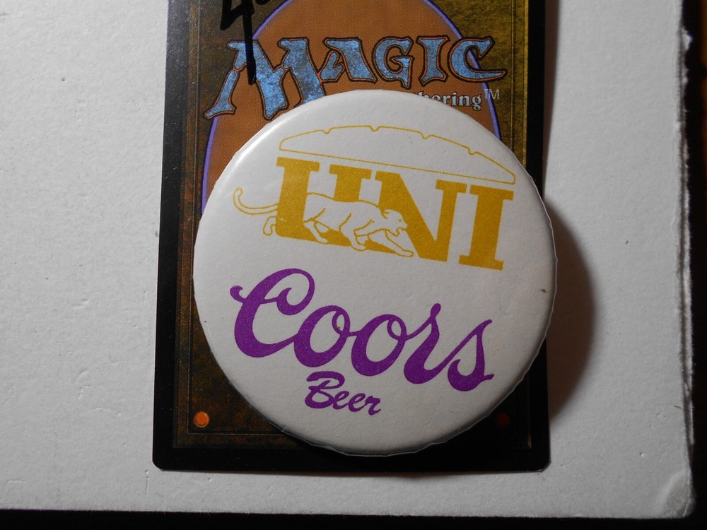 2-1/4" UNI Coors beer cello pinback button