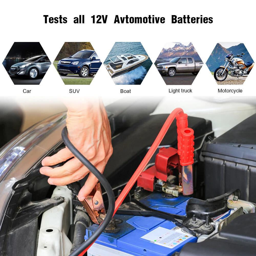 Digital 12V Battery Load Tester Bad Cell Detection Charging Cranking System Test