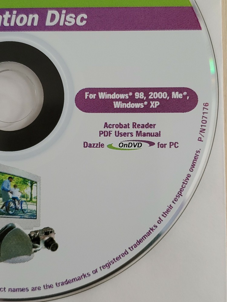 Dazzle For Card Reader Installation Disc Only 2001 For Mac Windows 98 2000 Me XP