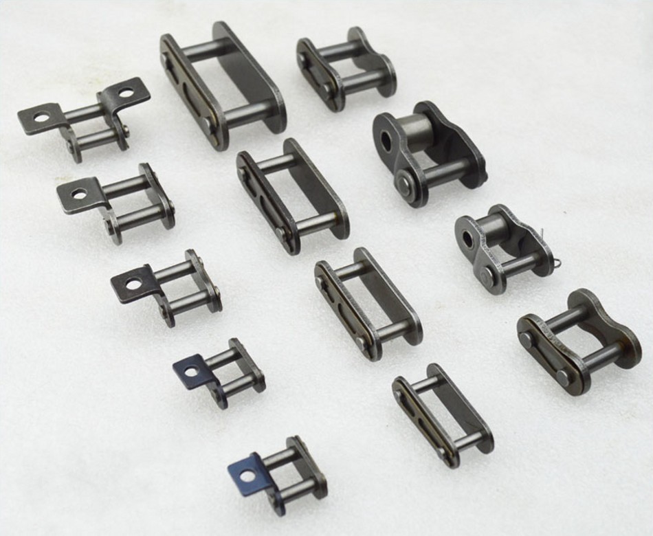 10Pcs #40 Roller Chain Connector Link Full Link 08B/08A For #40 Roller Chain