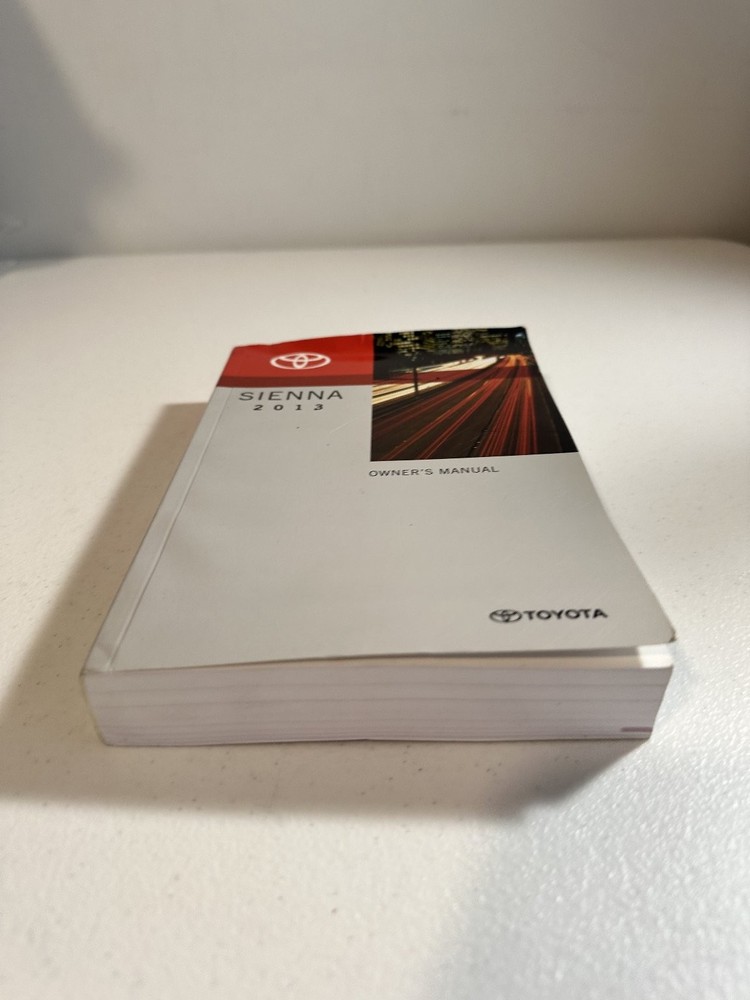 2013 Toyota Sienna Owner's Manual Set