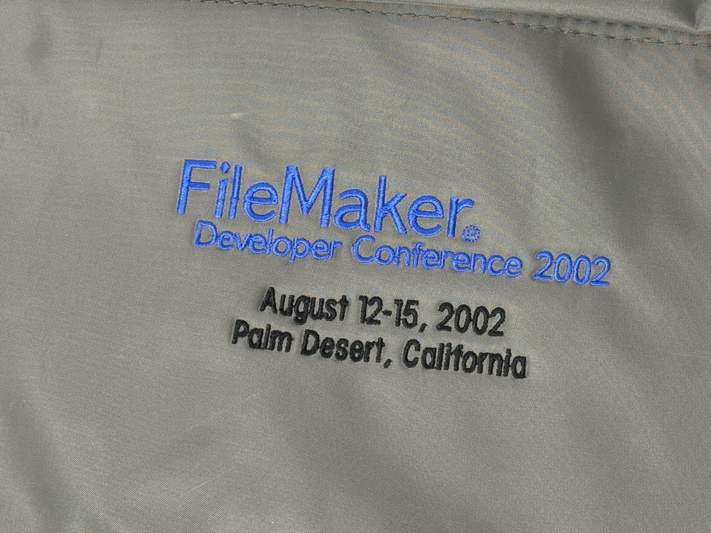 Filemaker Software Promo Bag Palm Desert CA Aug 2002 Developer Conference