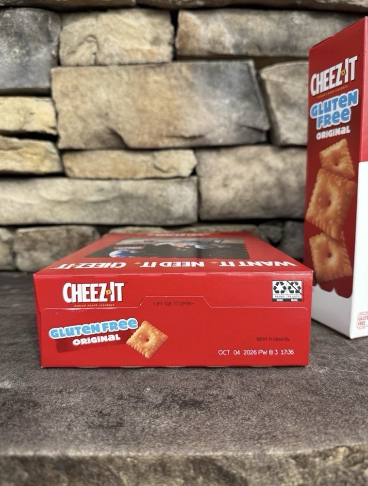 GLUTEN FREE CHEEZ-IT 4 BOXES Original Cheese Crackers NIB