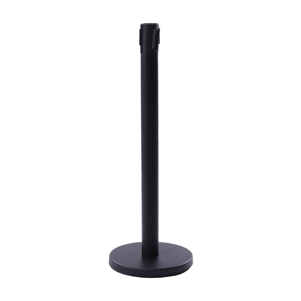 6 Pcs Crowd Control Stanchion Set Crowd Control Barrier with Retractable Belt