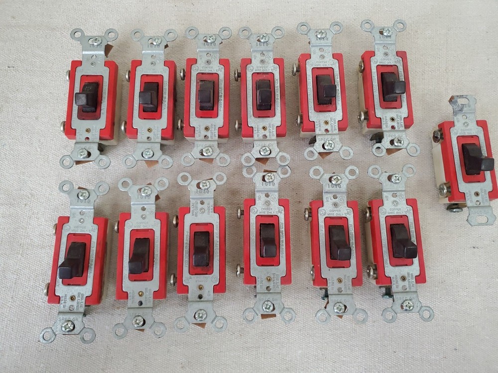 (PACK OF 13) GE TOGGLE SWITCH SPEC GRADE 20A BROWN
