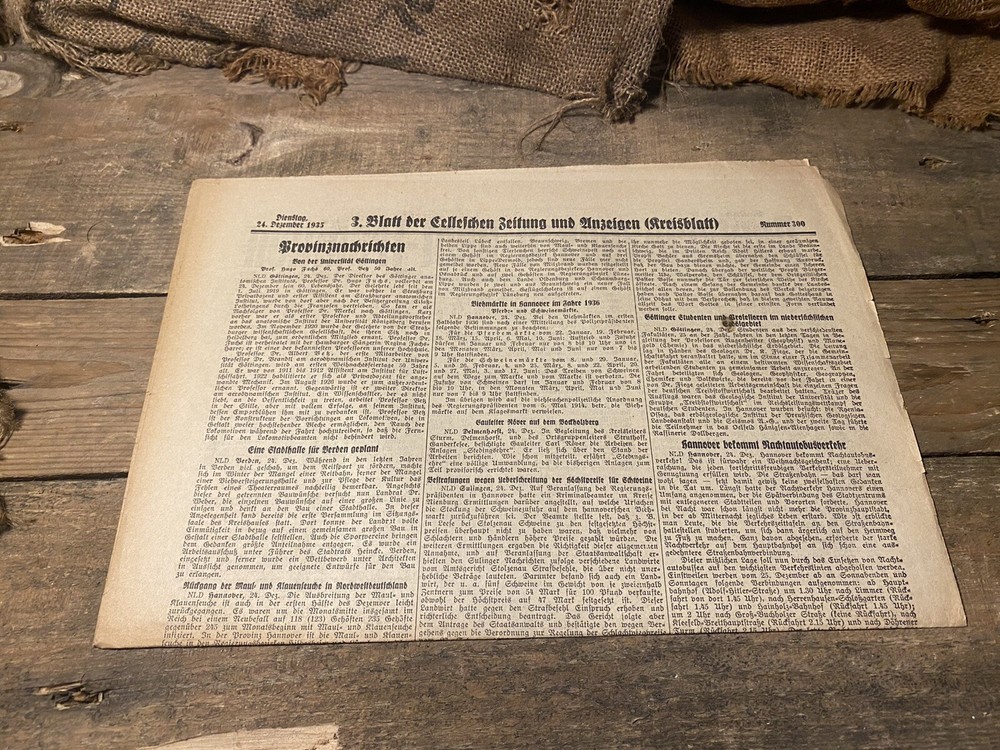 pre ww2 German 1935 newspaper Uboats