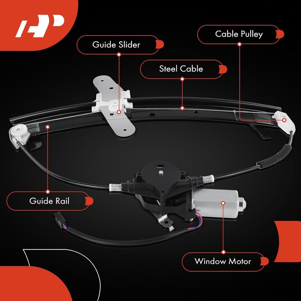 Power Window Regulator with Motor Replacement for Ford Crown Front Driver Side